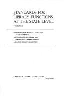 Cover of: Standards for library functions at the state level