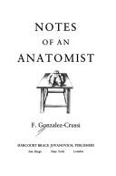 Cover of: Notes of an anatomist