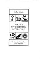 Cover of: Poetics of children's literature by Zohar Shavit