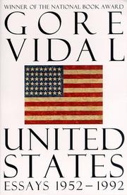 Cover of: The United States by Gore Vidal