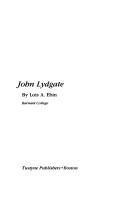 Cover of: John Lydgate
