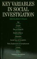 Cover of: Key variables in social investigation