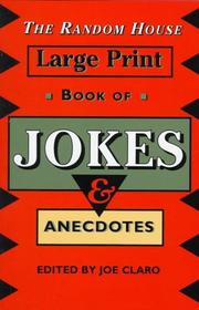 Cover of: The Random House large print book of jokes and anecdotes by Joe Ciaro