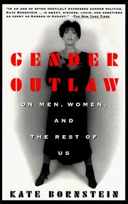 Cover of: Gender outlaw by Kate Bornstein