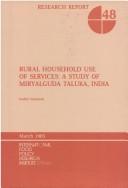 Cover of: Rural household use of services by Sudhir Wanmali