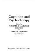 Cover of: Cognition and psychotherapy | 