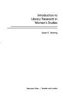 Cover of: Introduction to library research in women's studies