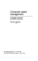 Cover of: Computer-aided management | Norman Sanders