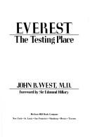Cover of: Everest--the testing place by West, John B.