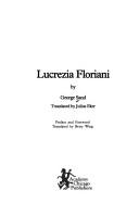 Lucrezia Floriani by George Sand