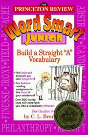 Cover of: The Princeton Review word smart junior: build a straight "A" vocabulary