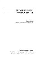 Cover of: Programming productivity
