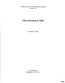 Cover of: Urban housing in India