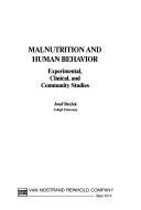 Cover of: Malnutrition and humanbehavior by Josef Brožek