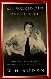 Cover of: As I walked out one evening | W. H. Auden