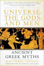 Cover of: The Universe, the Gods, and Men by Jean-Pierre Vernant