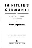 Cover of: In Hitler's Germany: daily life in the Third Reich
