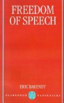 Cover of: Freedom of speech by E. M. Barendt