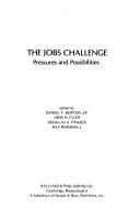 Cover of: The Jobs challenge: pressures and possibilities