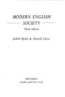 Cover of: Modern English society by Judith Ryder