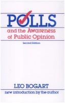 Cover of: Polls and the awareness of public opinion by Leo Bogart