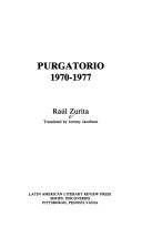 Cover of: Purgatorio, 1970-1977