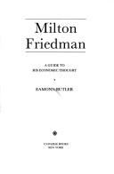 Cover of: Milton Friedman by Eamonn Butler