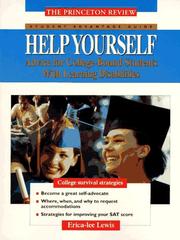 Cover of: Help yourself: handbook for college-bound students with learning disabilities