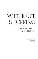 Cover of: Without stopping by Paul Bowles