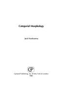 Cover of: Categorial morphology