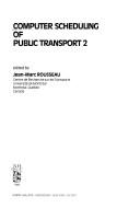 Computer scheduling of public transport 2