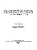Excavations at Billingsgate buildings "triangle", Lower Thames Street, 1974 by Jones, David M.