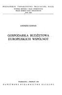 Cover of: Gospodarka budżetowa europejskich wspólnot