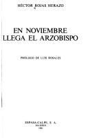 Cover of: En noviembre llega el arzobispo