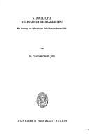 Front cover of Staatliche Schuldscheindarlehen by Claus-Michael.* Dill