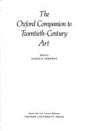 Cover of: The Oxford companion to art by edited by Harold Osborne.