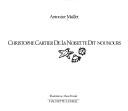 Cover of: Christophe Cartier de La Noisette, dit Nounours by Antonine Maillet