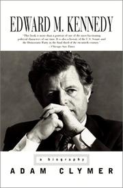 Cover of: Edward M. Kennedy by Adam Clymer, Adam Clymer