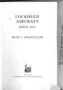 Cover of: Lockheed aircraft since 1913 by René J. Francillon