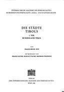 Cover of: Die Städte Tirols
