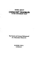 Chaucer's Franklin in the Canterbury tales by Henrik Specht