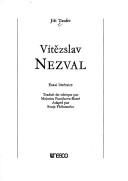 Cover of: Vítězslav Nezval: essai littéraire