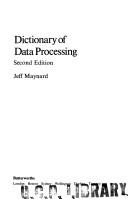 Cover of: Dictionary of data processing