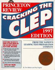 Cover of: Cracking the CLEP, 1997 ed (Annual)