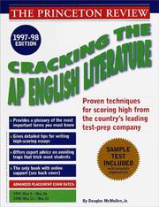 Cover of: Cracking the AP English Literature Exam, 1997-98 (Annual) by Princeton Review