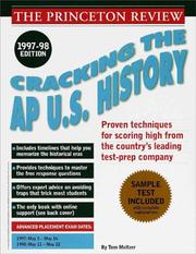 Cover of: Cracking the AP U.S. History Exam, 1997-98 Edition