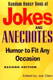 Cover of: Random House Book of Jokes and Anecdotes | Joseph Claro