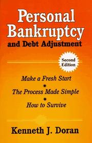 Cover of: Personal Bankruptcy and Debt Adjustment | Kenneth J. Doran