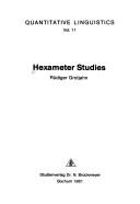 Cover of: Hexameter studies