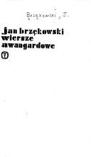 Cover of: Wiersze awangardowe